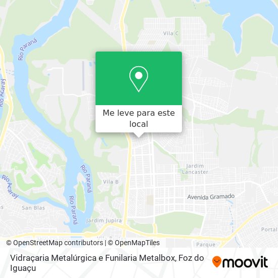 Vidraçaria Metalúrgica e Funilaria Metalbox mapa