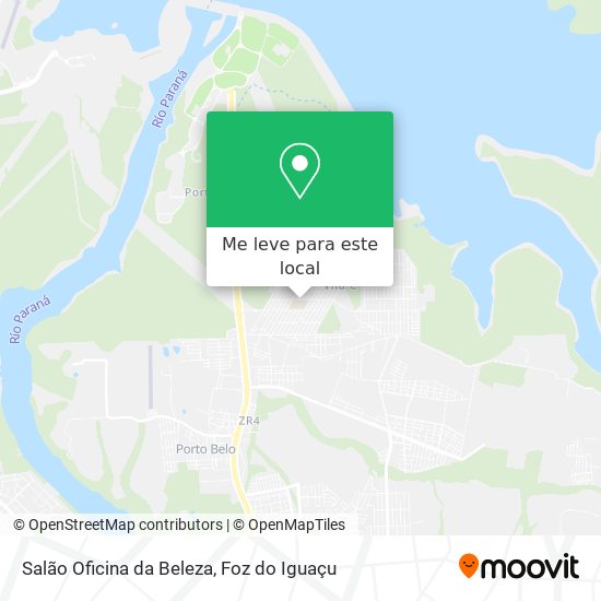 Salão Oficina da Beleza mapa