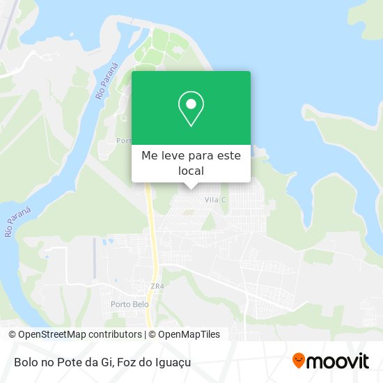 Bolo no Pote da Gi mapa