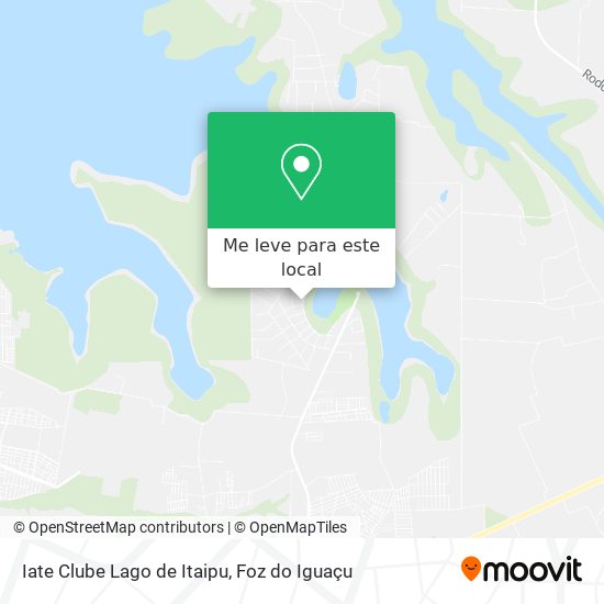 Iate Clube Lago de Itaipu mapa
