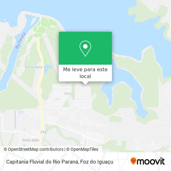 Capitania Fluvial do Rio Paraná mapa