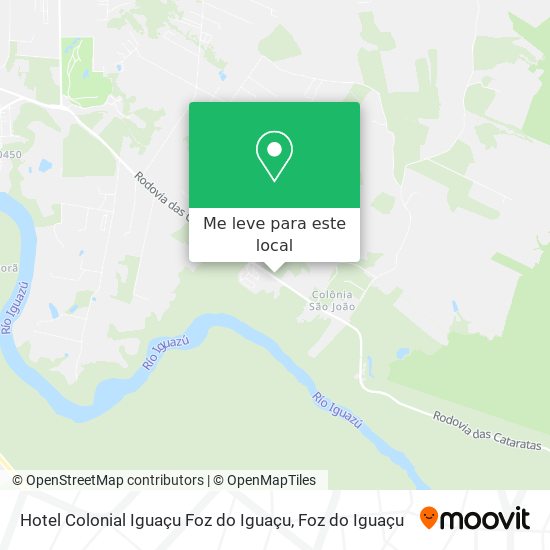 Hotel Colonial Iguaçu Foz do Iguaçu mapa