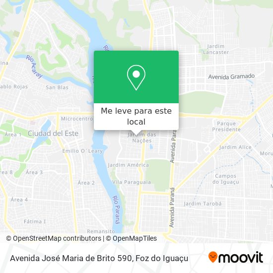 Avenida José Maria de Brito 590 mapa