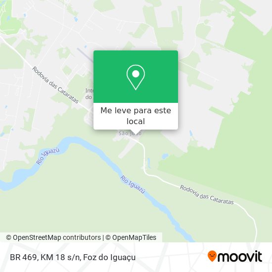 BR 469, KM 18 s/n mapa