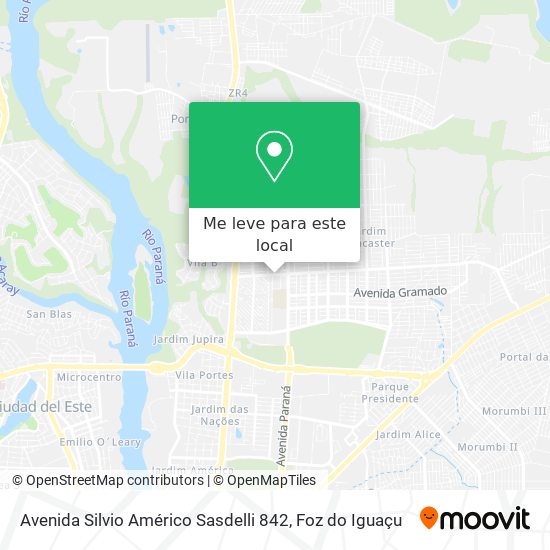Avenida Silvio Américo Sasdelli 842 mapa
