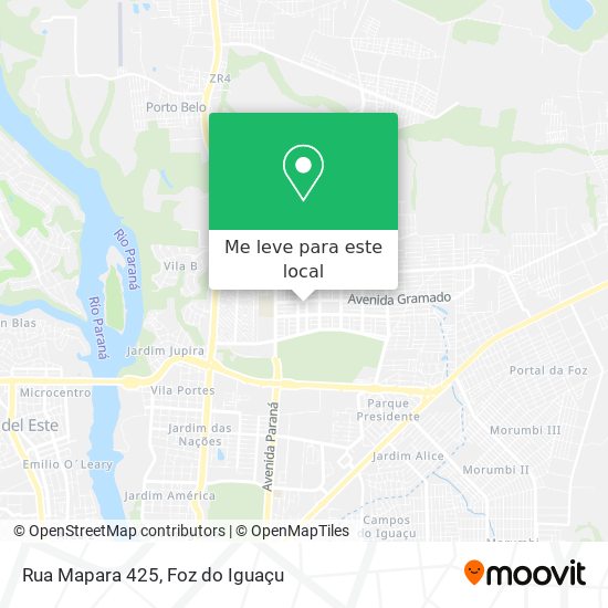 Rua Mapara 425 mapa