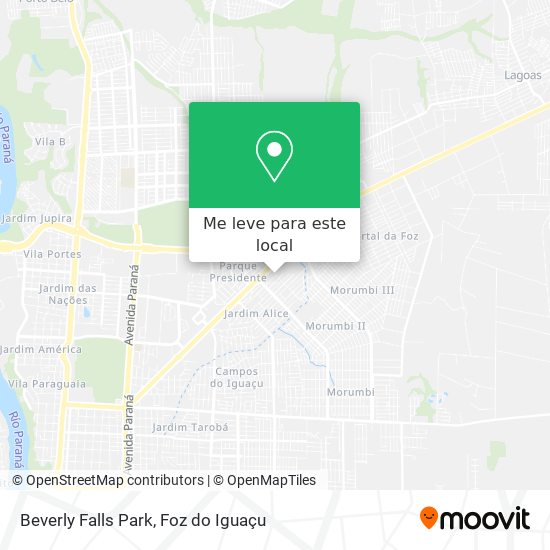 Beverly Falls Park mapa