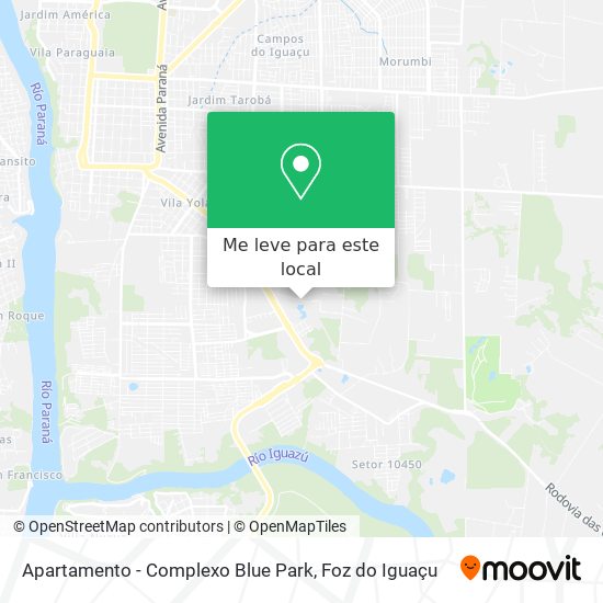 Apartamento - Complexo Blue Park mapa