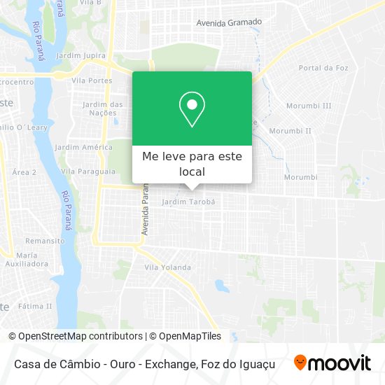Casa de Câmbio - Ouro - Exchange mapa
