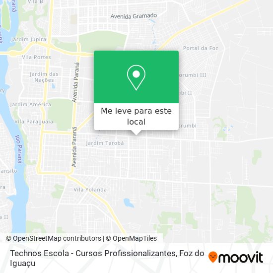 Technos Escola - Cursos Profissionalizantes mapa