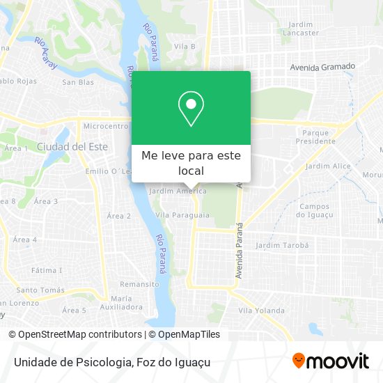 Unidade de Psicologia mapa