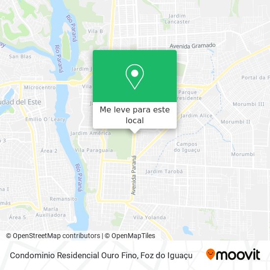 Condominio Residencial Ouro Fino mapa