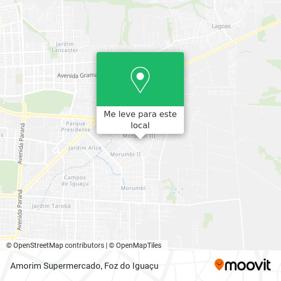Amorim Supermercado mapa