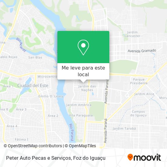 Peter Auto Pecas e Serviços mapa