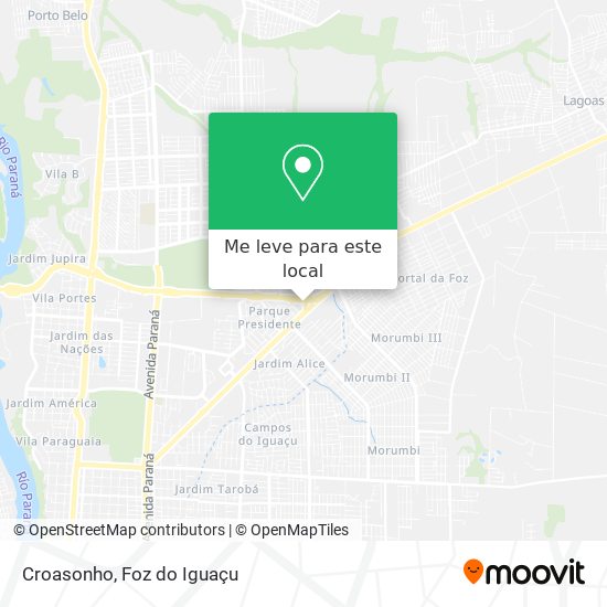 Croasonho mapa