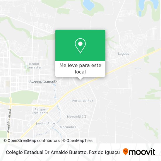 Colégio Estadual Dr Arnaldo Busatto mapa