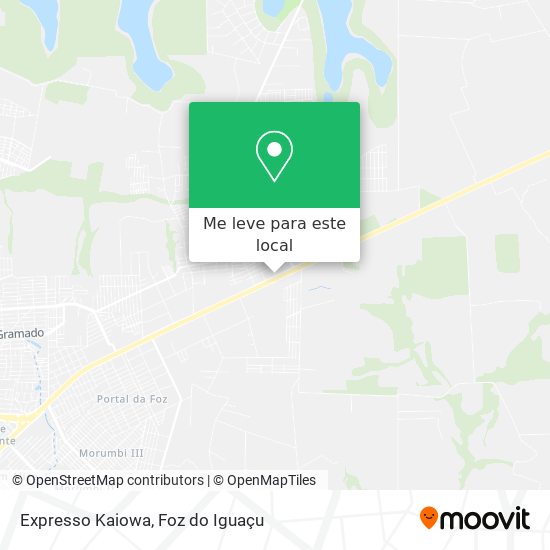 Expresso Kaiowa mapa