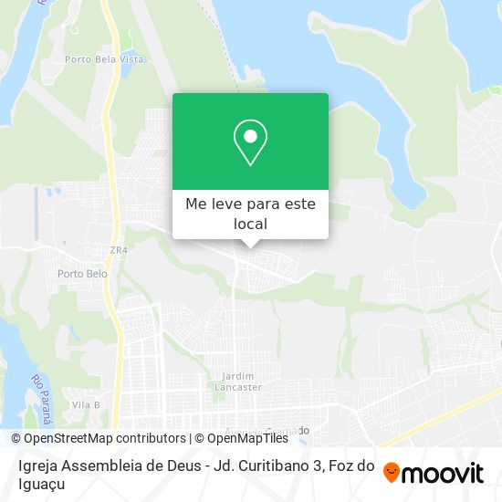 Igreja Assembleia de Deus - Jd. Curitibano 3 mapa