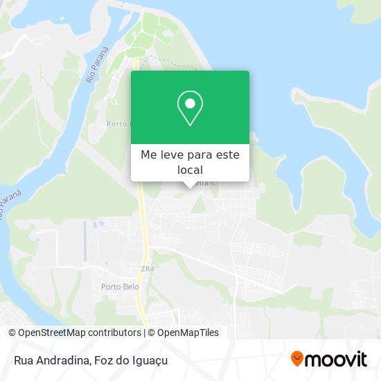 Rua Andradina mapa