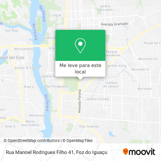 Rua Manoel Rodrigues Filho 41 mapa