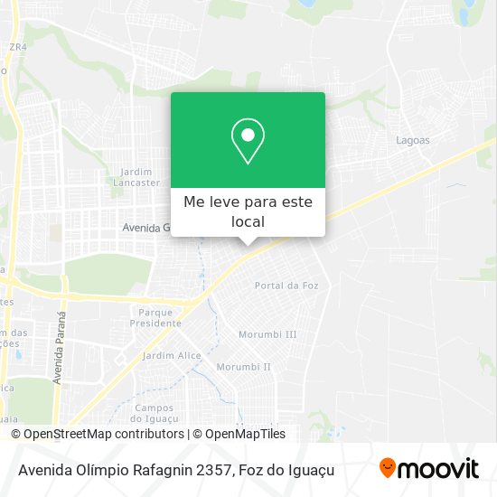 Avenida Olímpio Rafagnin 2357 mapa
