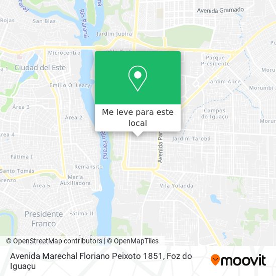 Avenida Marechal Floriano Peixoto 1851 mapa