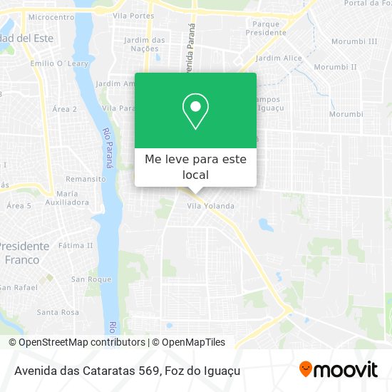 Avenida das Cataratas 569 mapa