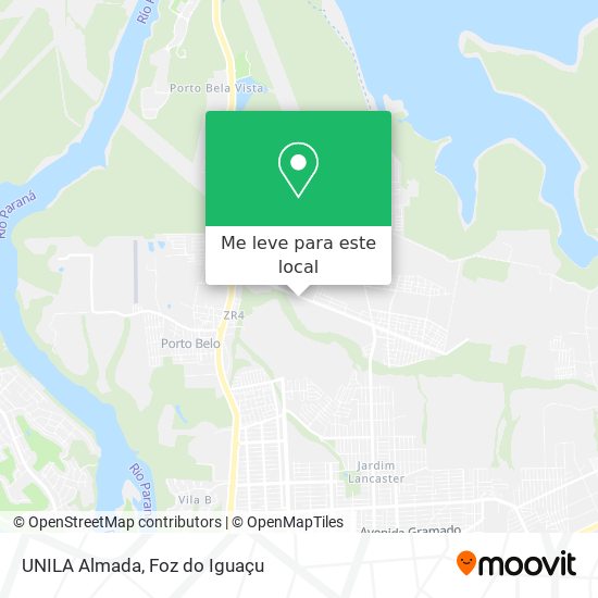 UNILA Almada mapa