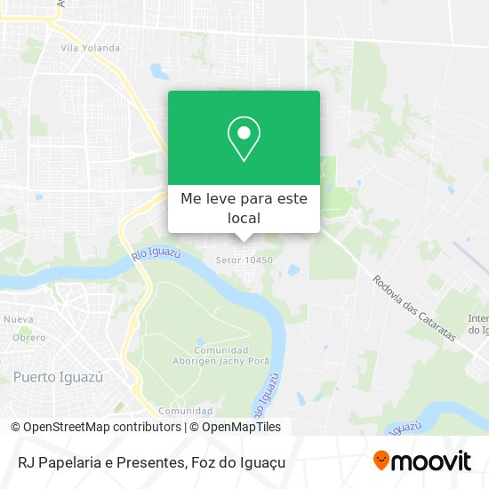 RJ Papelaria e Presentes mapa