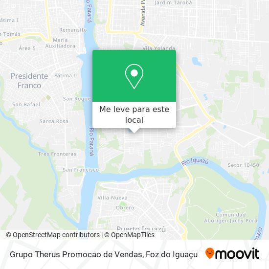 Grupo Therus Promocao de Vendas mapa