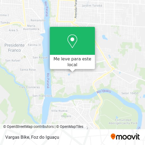 Vargas Bike mapa