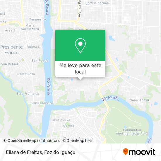 Eliana de Freitas mapa