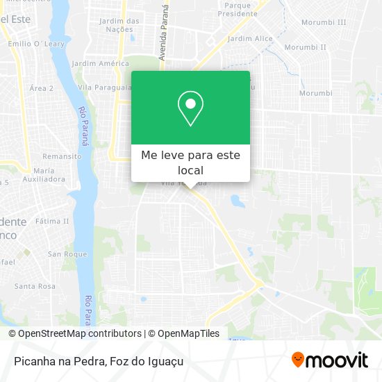 Picanha na Pedra mapa