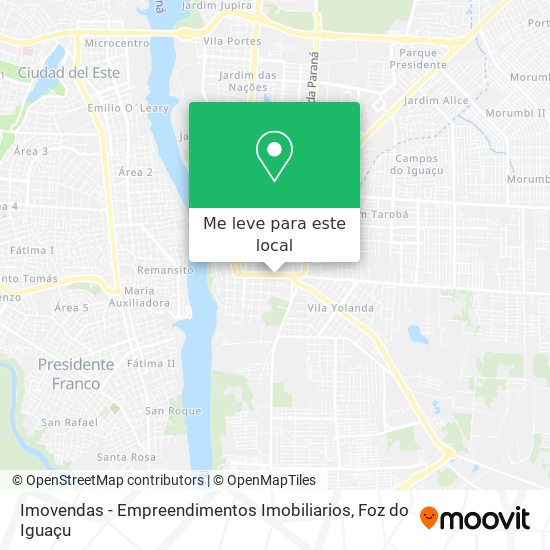 Imovendas - Empreendimentos Imobiliarios mapa