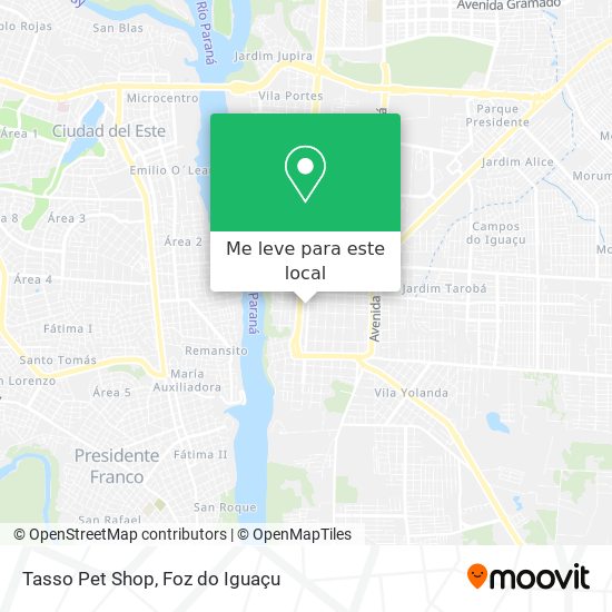 Tasso Pet Shop mapa