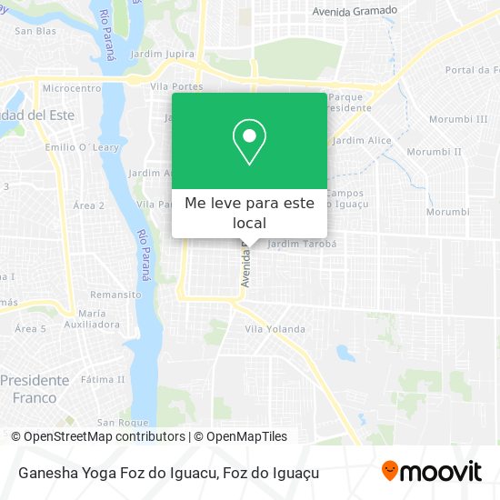 Ganesha Yoga Foz do Iguacu mapa