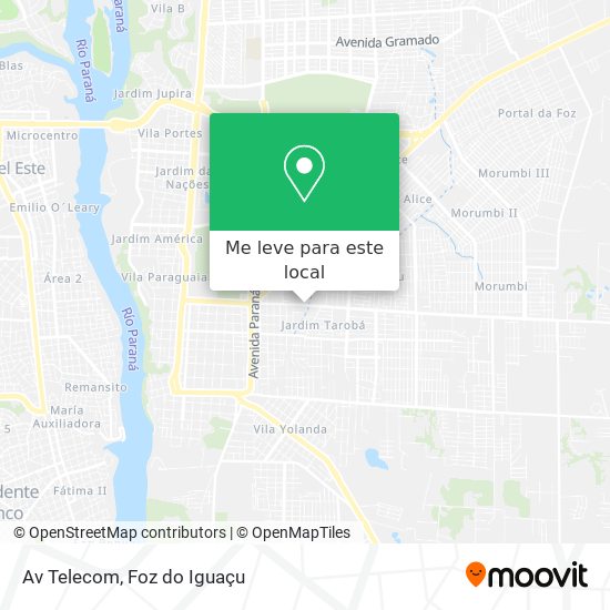 Av Telecom mapa