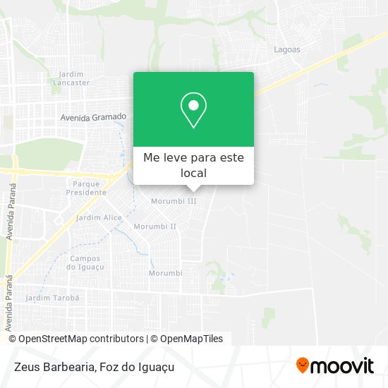 Zeus Barbearia mapa
