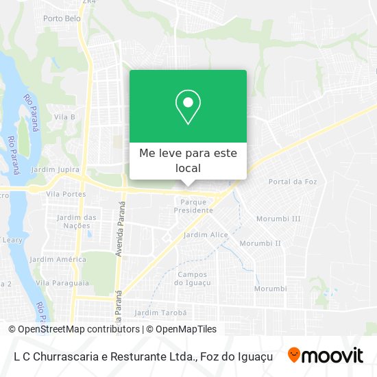 L C Churrascaria e Resturante Ltda. mapa
