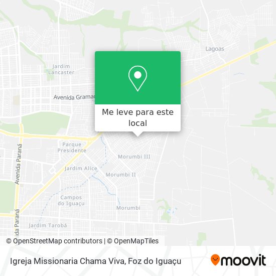 Igreja Missionaria Chama Viva mapa