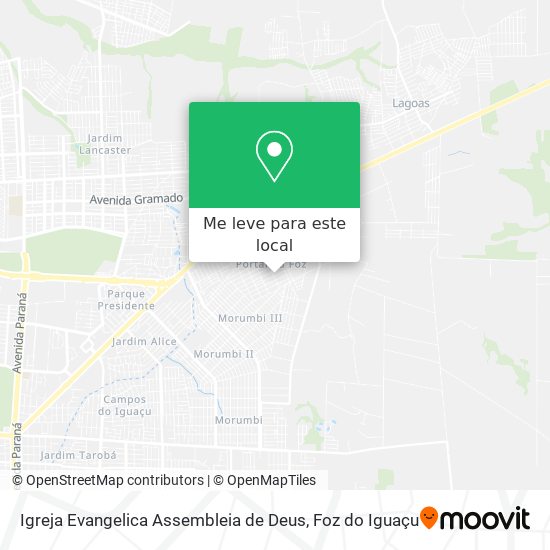 Igreja Evangelica Assembleia de Deus mapa