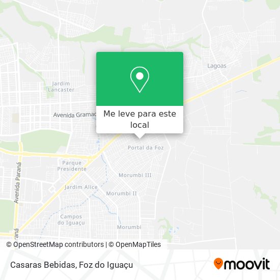 Casaras Bebidas mapa