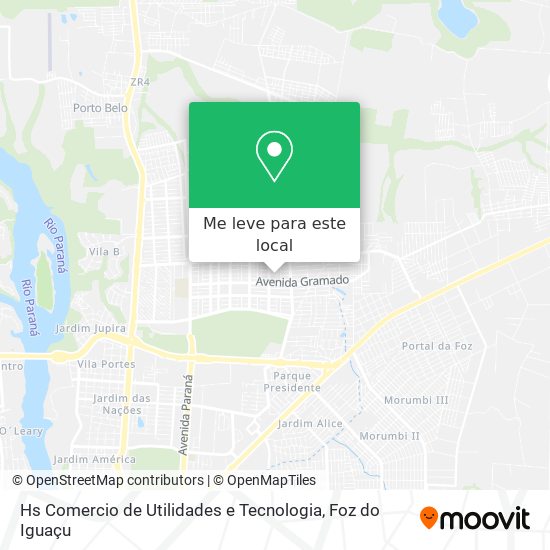 Hs Comercio de Utilidades e Tecnologia mapa
