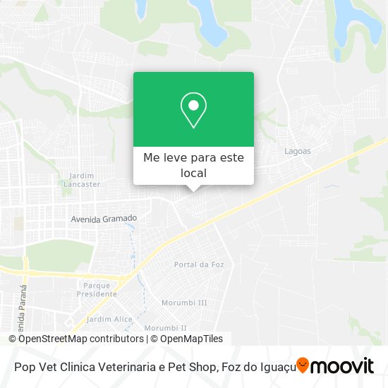 Pop Vet Clinica Veterinaria e Pet Shop mapa