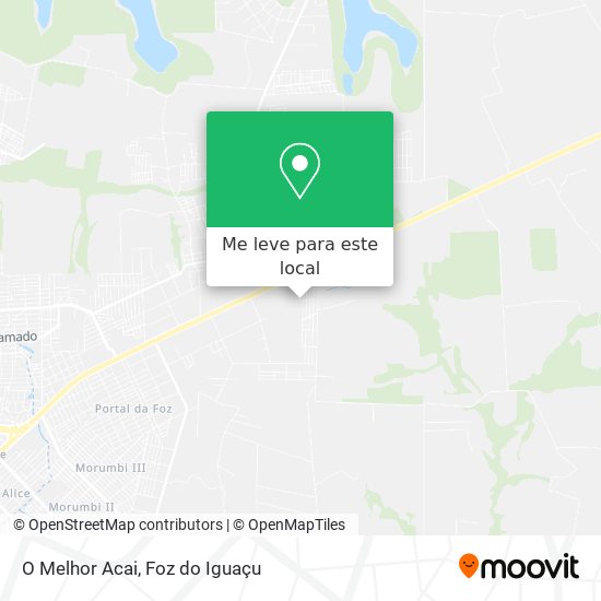 O Melhor Acai mapa