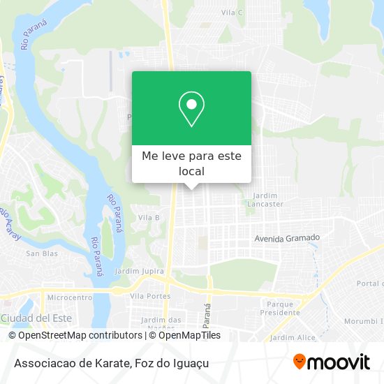 Associacao de Karate mapa