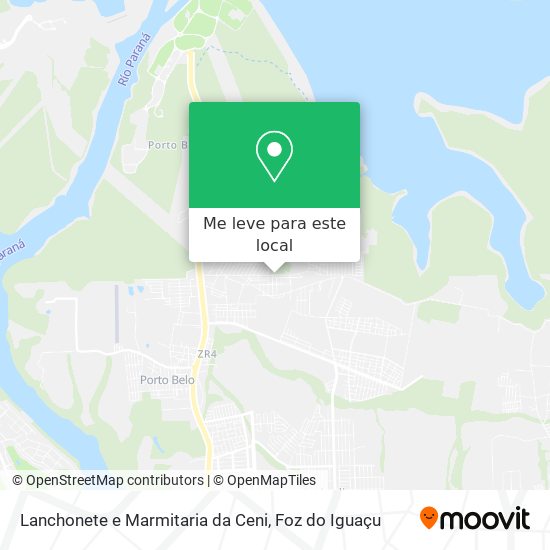 Lanchonete e Marmitaria da Ceni mapa