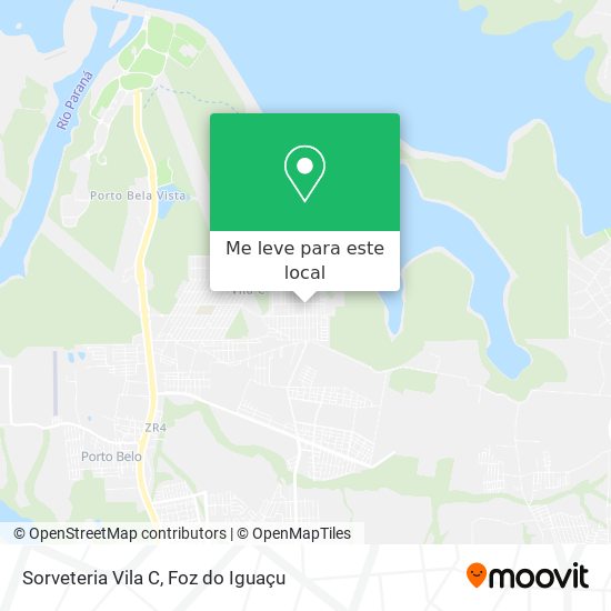 Sorveteria Vila C mapa