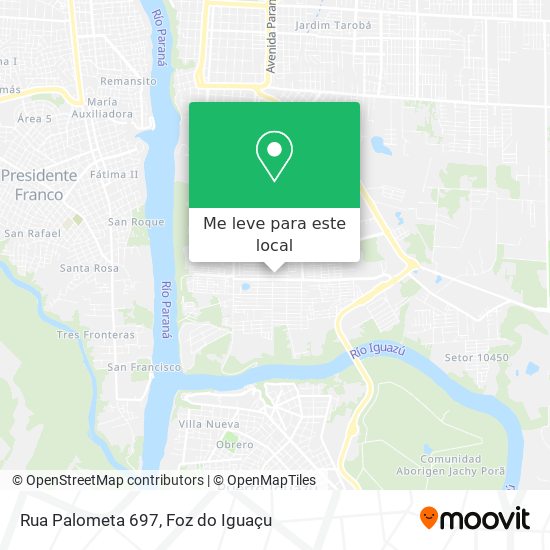 Rua Palometa 697 mapa