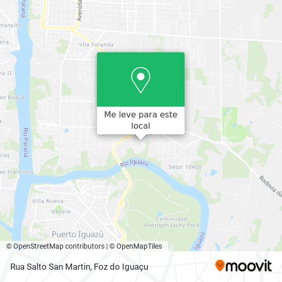 Rua Salto San Martin mapa